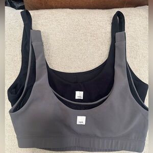 Two Vuori Daily sports bras